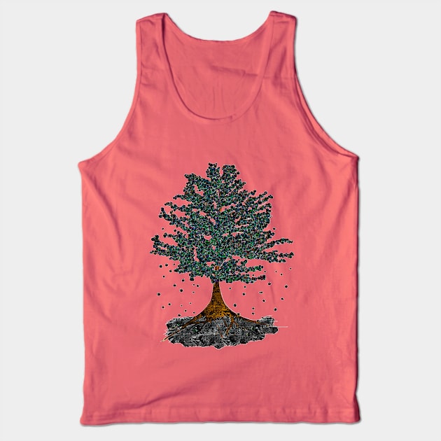 Electric tree Tank Top by DariaMT